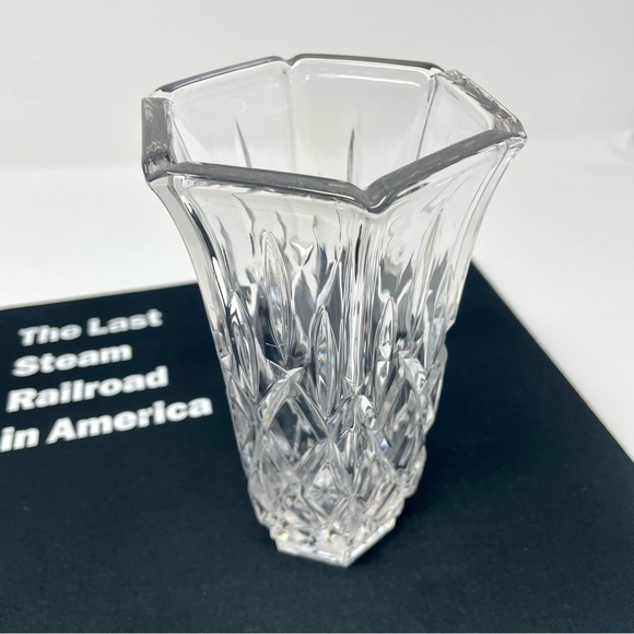 Vintage Gorham Full Lead Crystal Lady Anne Vase West Germany Hexagonal Top - Picture 1 of 11